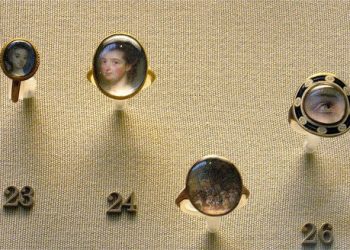 1700s miniature portrait rings, London