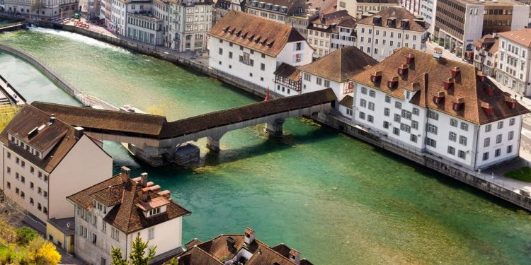 Black Death “Danse Macabre” – Reuss River in Lucerne, Switzerland