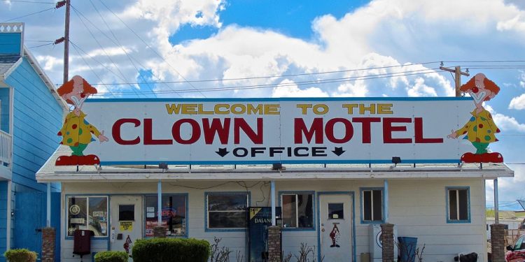 Clown Motel, “ghost town” of Tonopah, Nevada