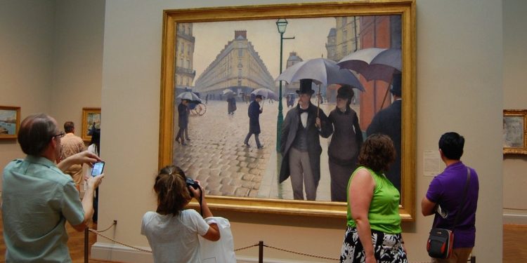 Gustave Caillebotte’s Paris Street; Rainy Day (1877)