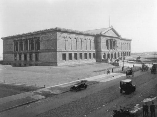 Historic photo of the Art Institute of Chicago.