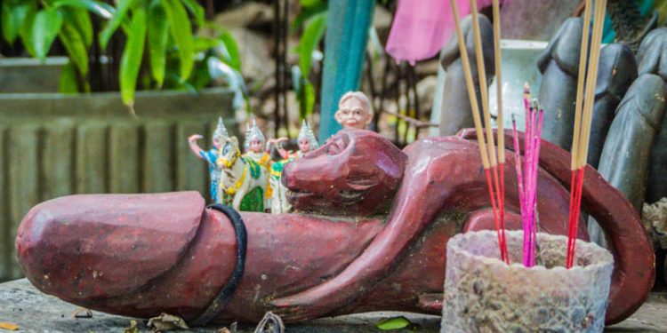 Phallic Shrine in Bangkok, Thailand