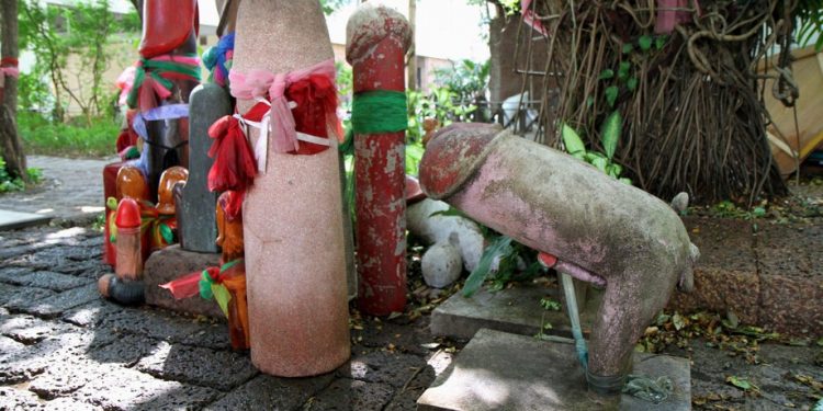 Phallic Shrine in Bangkok, Thailand