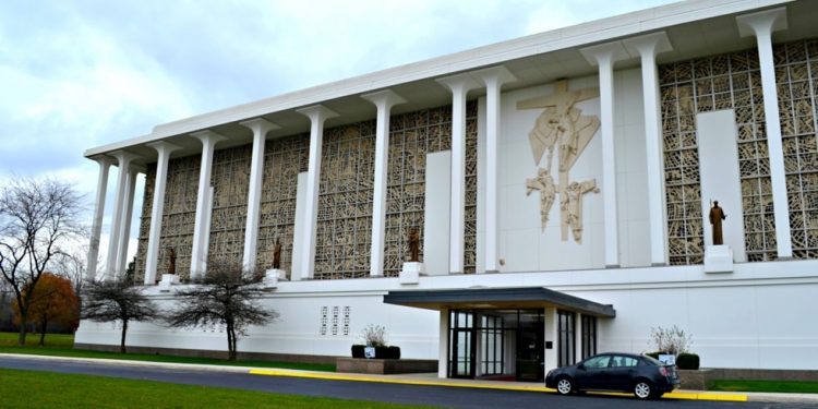 Resurrection Mausoleum – the largest glass installation in the world, Justice, Illinois