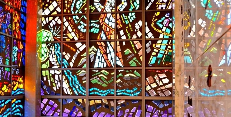 Resurrection Mausoleum – the largest glass installation in the world, Justice, Illinois