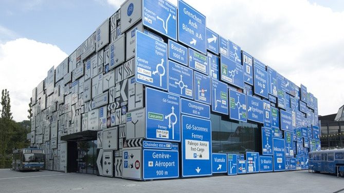Road Traffic Hall at the Swiss Museum of Transport in Lucerne