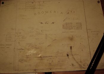 Small kingdom called Boomeria outside of Santa Cruz, California