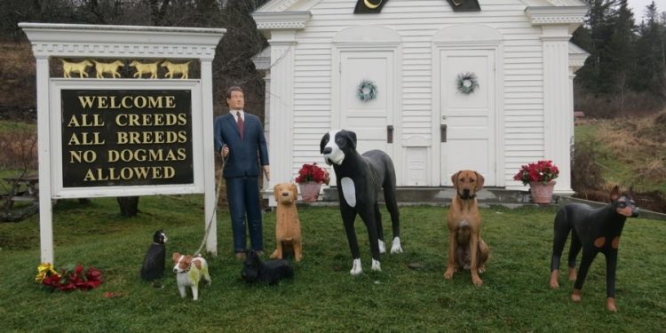 Stephen Huneck’s chapel on “Dog Mountain” in Vermont
