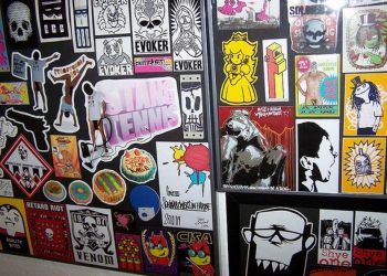 Sticker Museum in the Friedrichshain district of Berlin