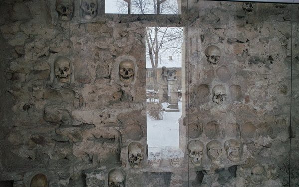The Skull Tower in the city of Niš, Serbia